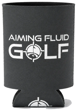 Aiming Fluid Golf Slate Grey Neoprene Can Koozie