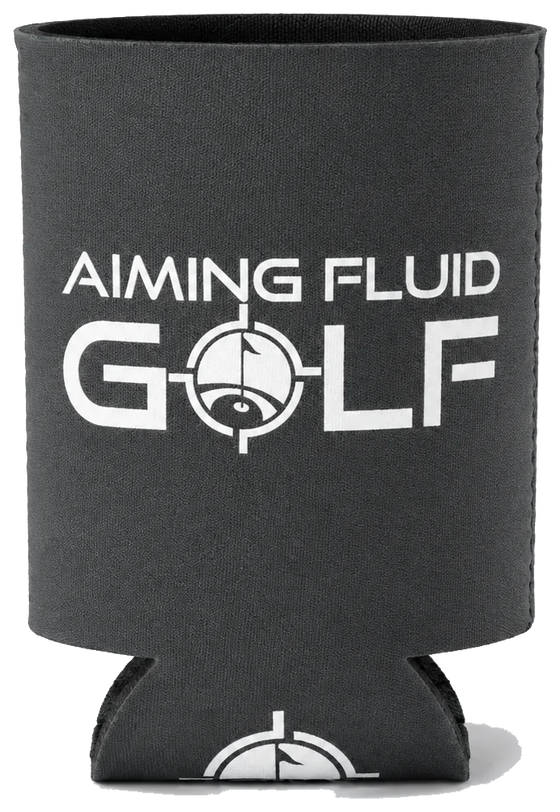 Aiming Fluid Golf Slate Grey Neoprene Can Koozie