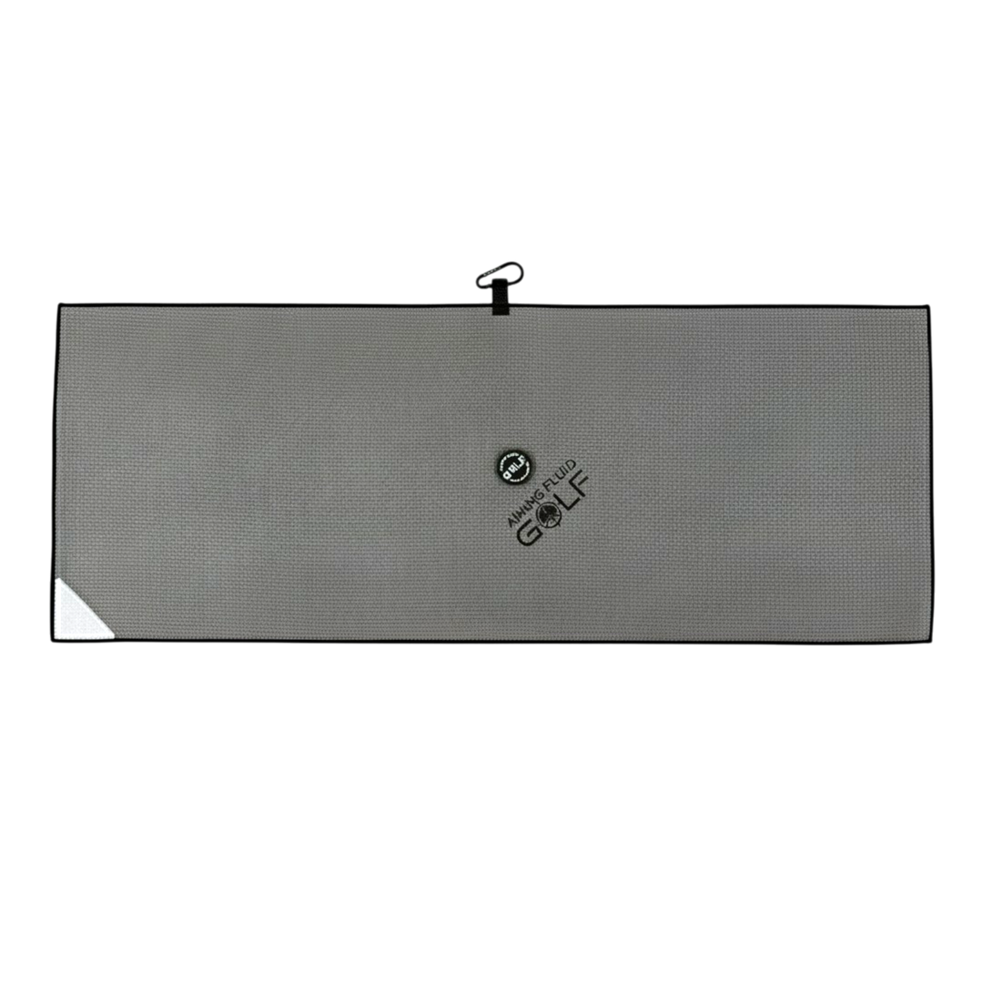 Aiming Fluid Golf Grey The 40 magnetic golf towel 4-pack.