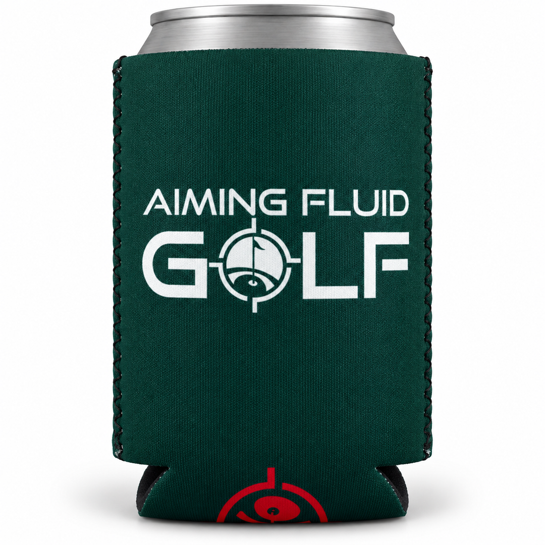 Aiming Fluid Golf Limited Edition Holiday Reserve Series koozie back view