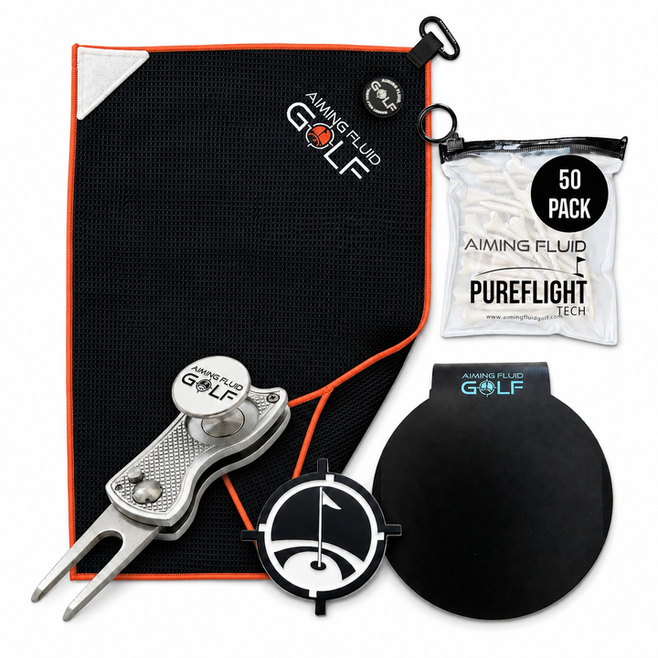 Aiming Fluid Golf Hazard Orange After Dark Gift Set 5-in-1 Bundle