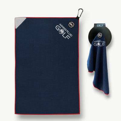 Magnetic Golf Towel & Magnetic Landing Pad – Premium Microfiber Waffle Weave I Scrub Pad I Wash Pocket I Golf Gift I Cart Carry and Tour Bag (Magnetic Landing Pad & 16" x 24" Golf Towel)