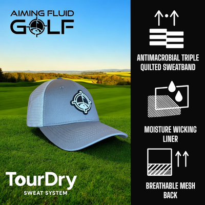 Premium Golf Gym Boat Hiking Tennis Bike Hat TourDry Sweat System Odor-Resistant Sweatband Moisture-Wicking Liner One Size
