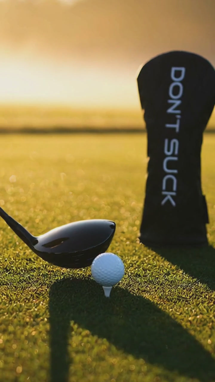 Don’t Suck™ Driver Headcover — Premium Black Diamond Quilted Fit (460cc)
