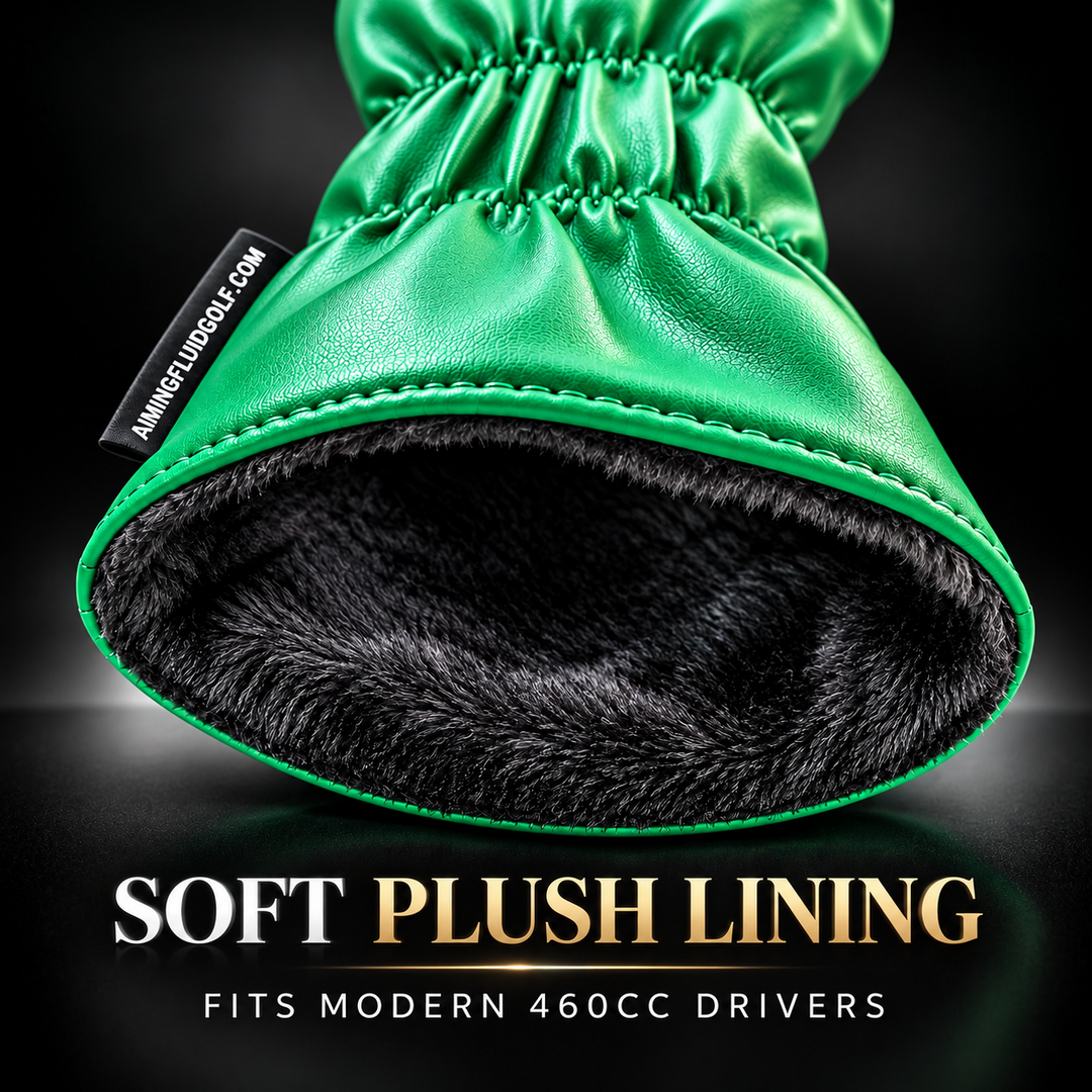 Soft black plush lining inside Reserve Poinsettia 460cc driver headcover