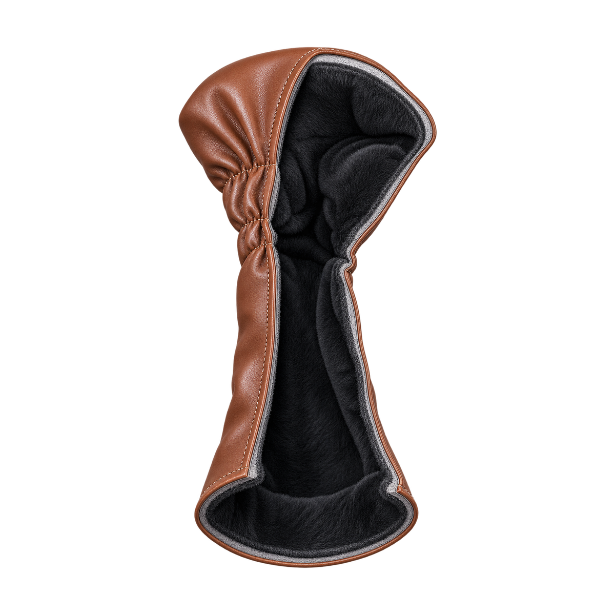 Black plush, the whole way through.