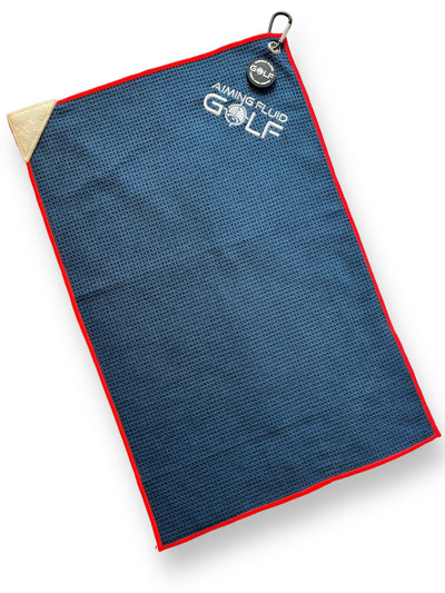 Magnetic Golf Towel Small (Stubby) V2 WITH SCRUB PAD