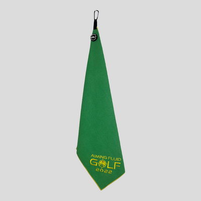 Aiming Fluid Golf (THE BEST TOWEL IN GOLF) Magnetic Towel Tall Boy (Large) in color green limited edition
